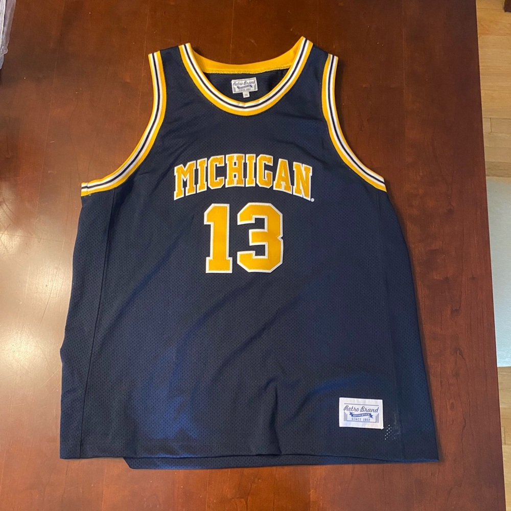 Authentic Michigan Wolverines Mo Wagner Jersey Size 2XL